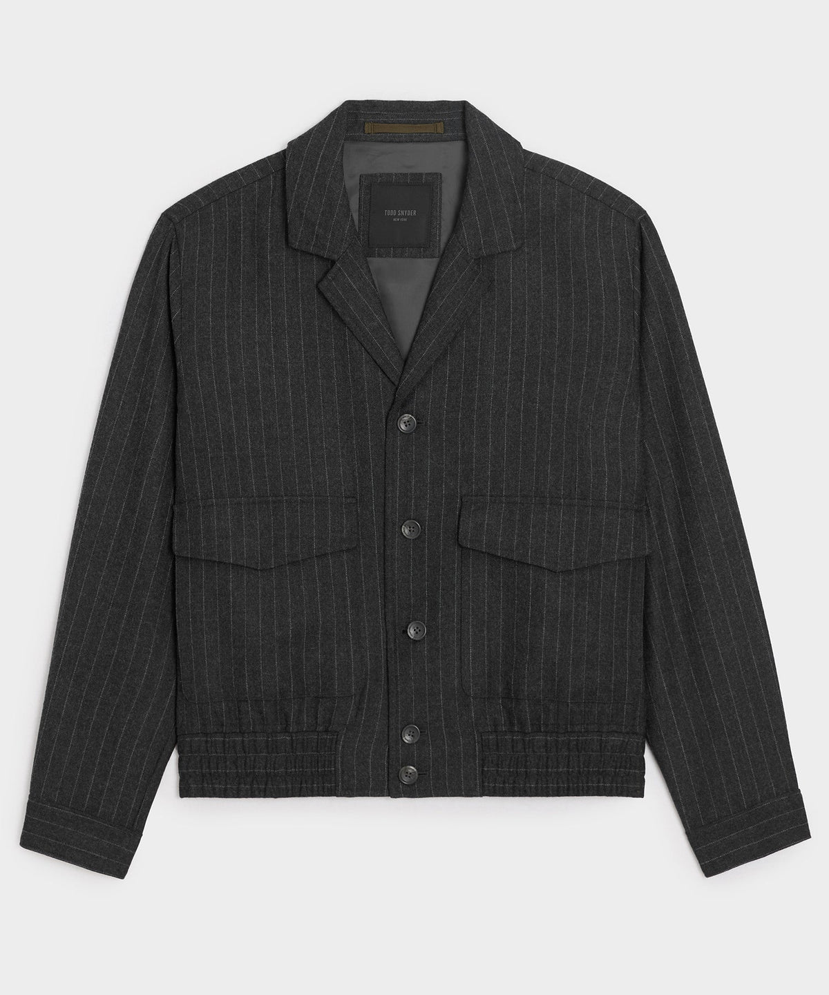 Todd Snyder Japanese Wool Bomber Jacket - Charcoal