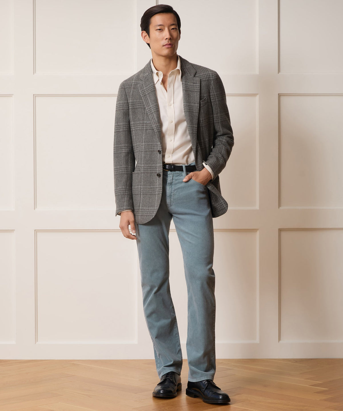 Todd Snyder Italian Glen Plaid Sport Coat - Light Grey