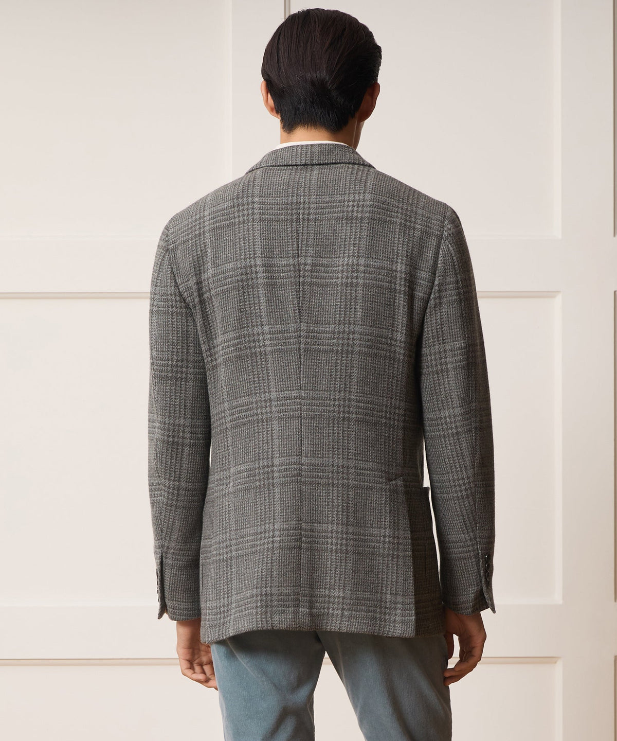 Todd Snyder Italian Glen Plaid Sport Coat - Light Grey