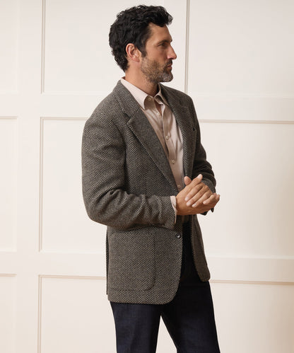 Todd Snyder Italian Herringbone Sport Coat - Cream