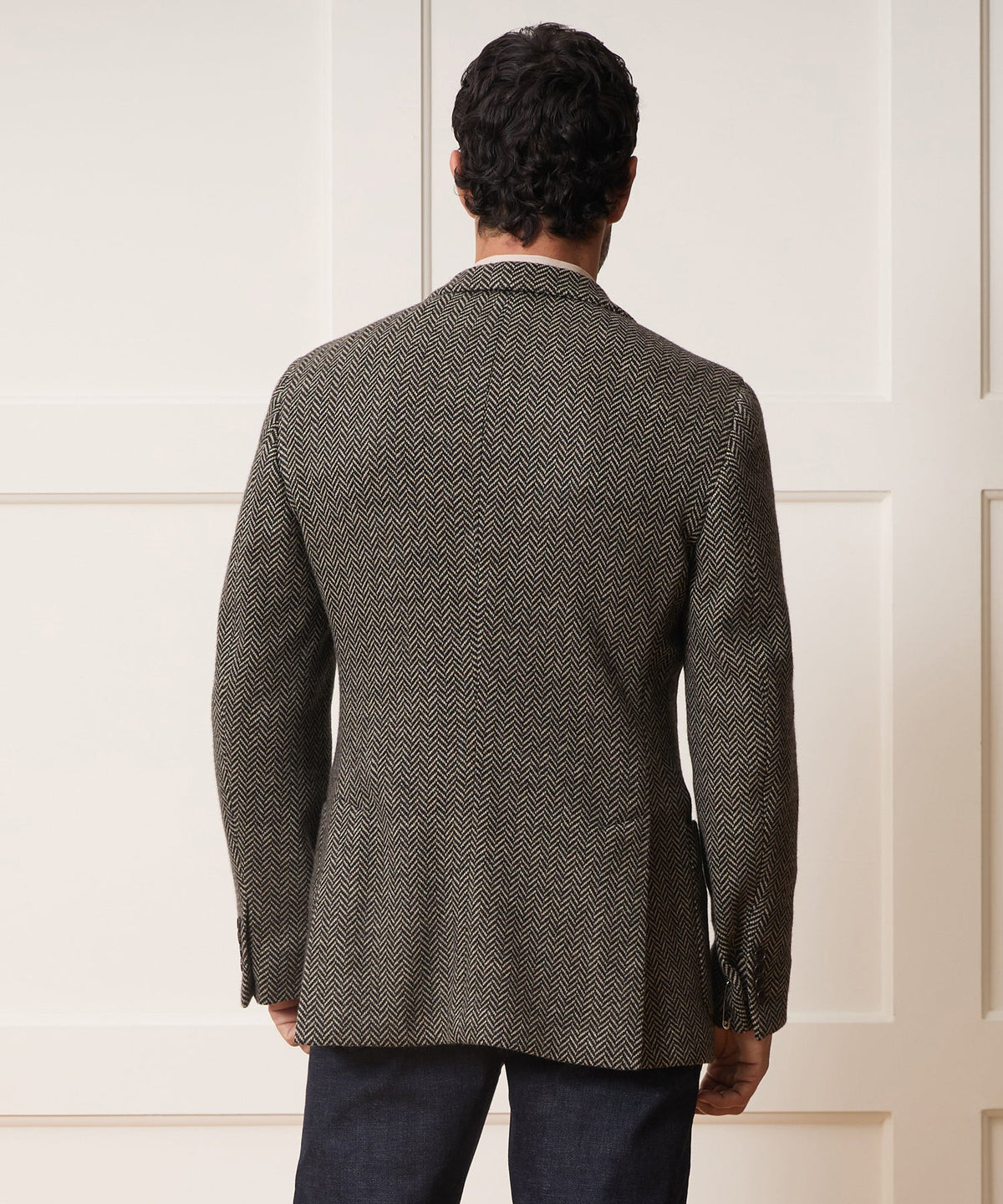Todd Snyder Italian Herringbone Sport Coat - Cream