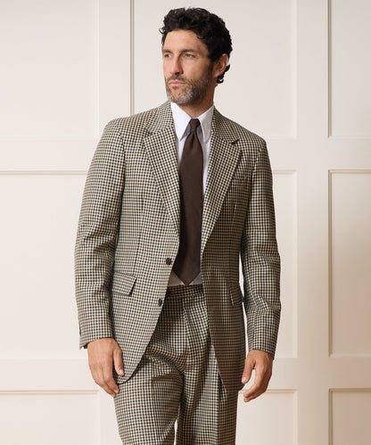 Todd Snyder Italian Wool Gingham Wythe Jacket - Tan