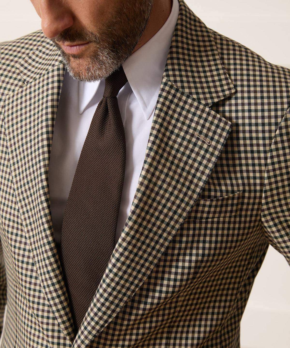 Todd Snyder Italian Wool Gingham Wythe Jacket - Tan