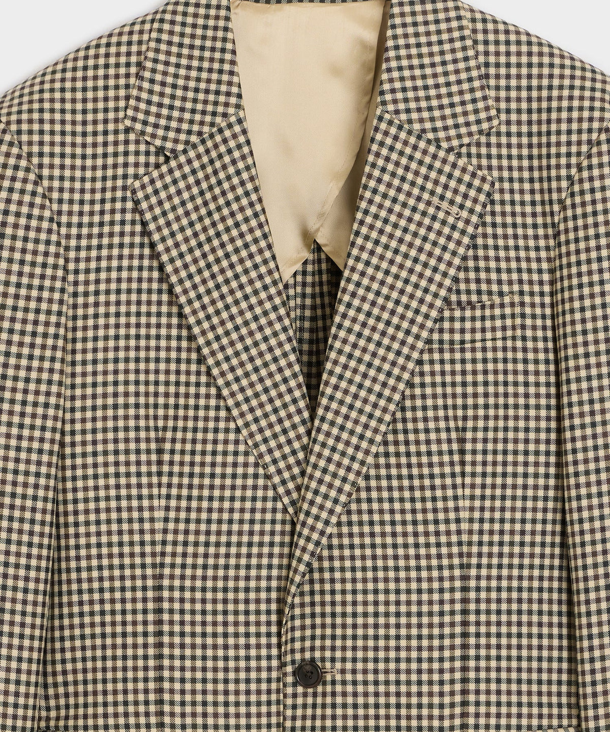 Todd Snyder Italian Wool Gingham Wythe Jacket - Tan