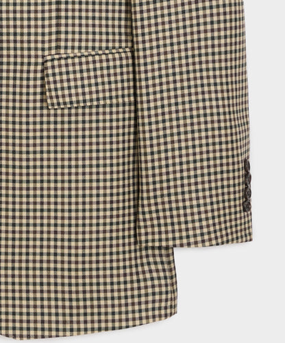 Todd Snyder Italian Wool Gingham Wythe Jacket - Tan