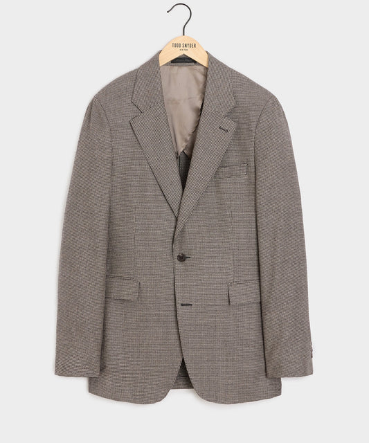 Todd Snyder Italian Flannel Houndstooth Sutton Jacket - Cream