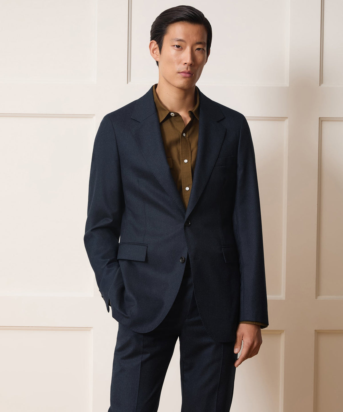 Todd Snyder Italian Flannel Sutton Jacket - Ink Navy