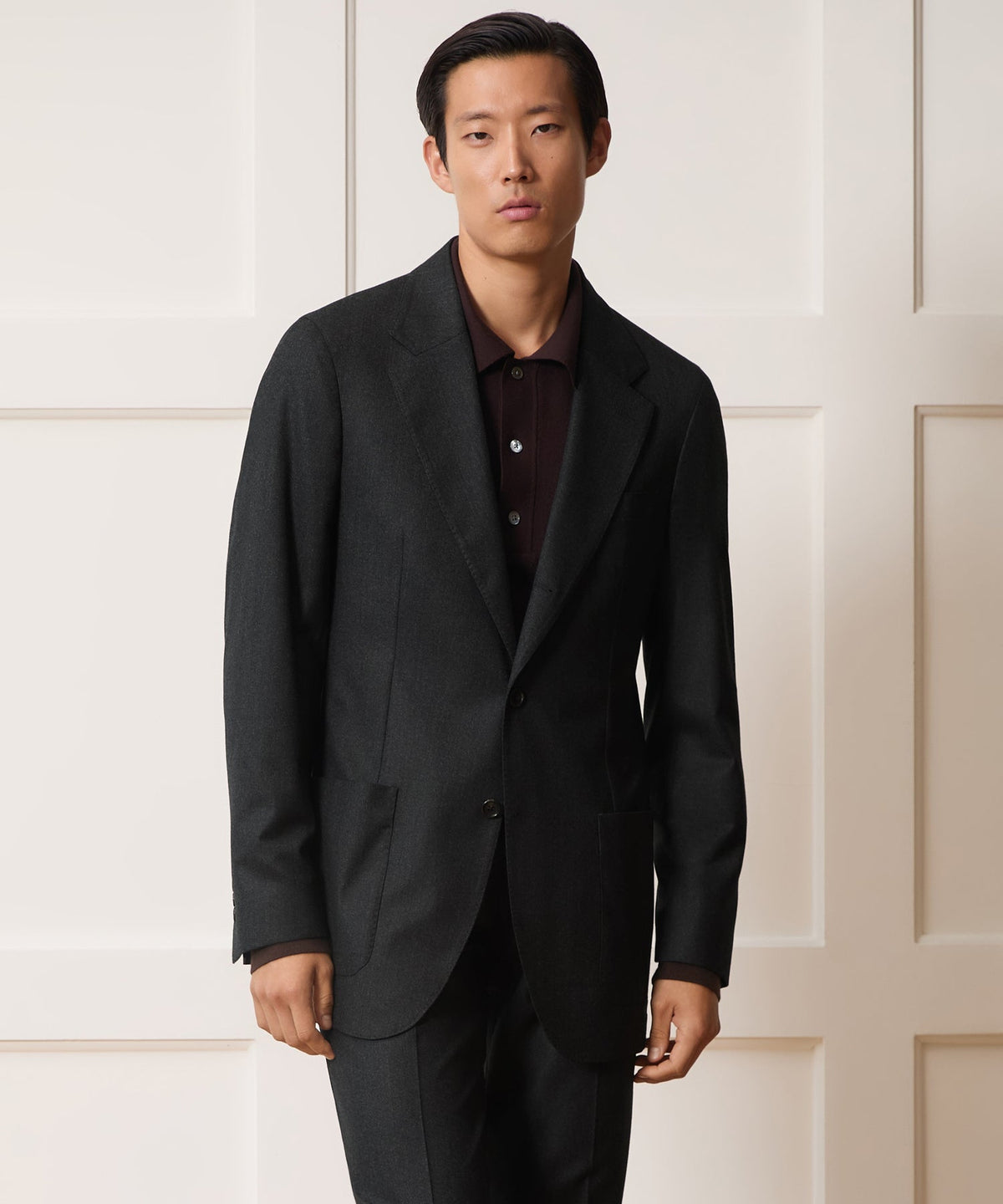 Todd Snyder Italian Flannel Madison Jacket - Charcoal