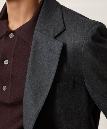 Todd Snyder Italian Flannel Madison Jacket - Charcoal