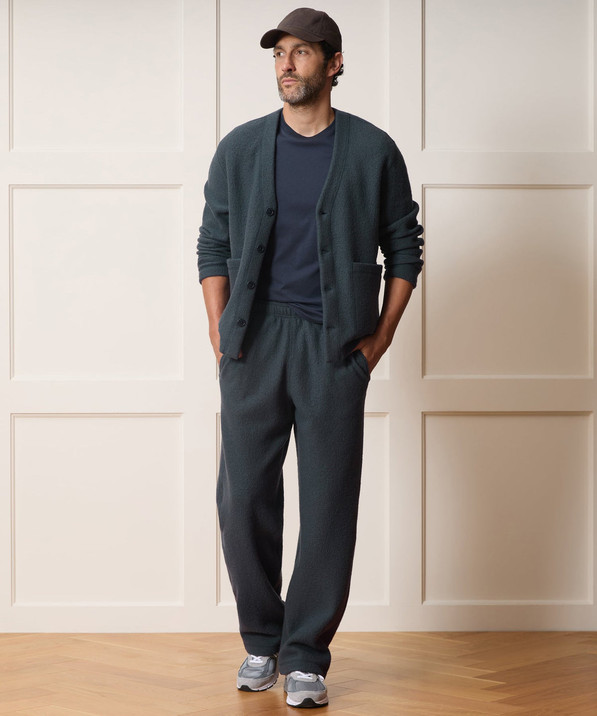 Todd Snyder Italian Boiled Wool Sweatpant - Navy Batik