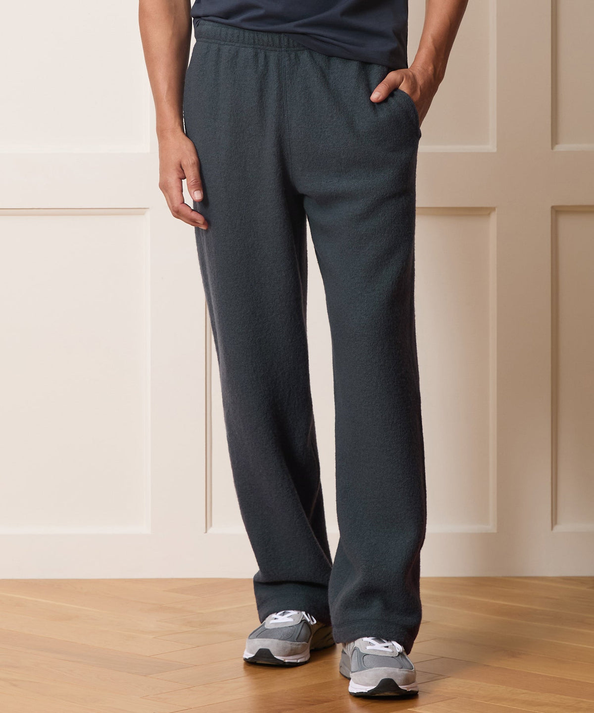 Todd Snyder Italian Boiled Wool Sweatpant - Navy Batik