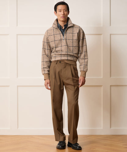 Todd Snyder Italian Fleece Quarter-Zip - Faded Walnut