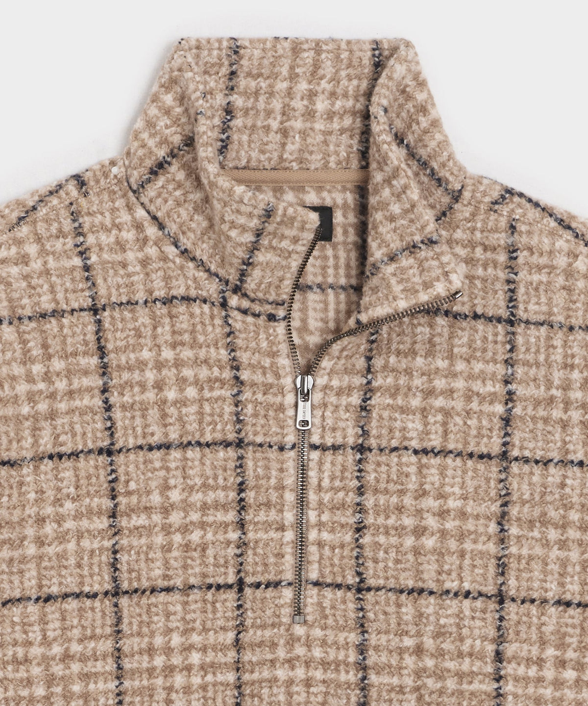 Todd Snyder Italian Fleece Quarter-Zip - Faded Walnut