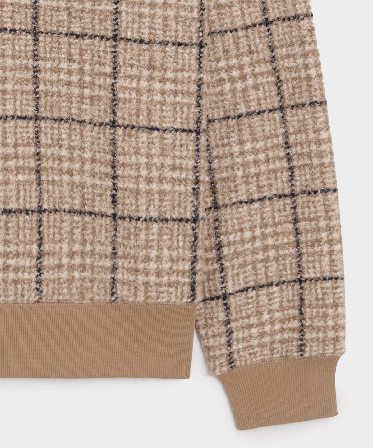 Todd Snyder Italian Fleece Quarter-Zip - Faded Walnut