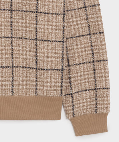 Todd Snyder Italian Fleece Quarter-Zip - Faded Walnut