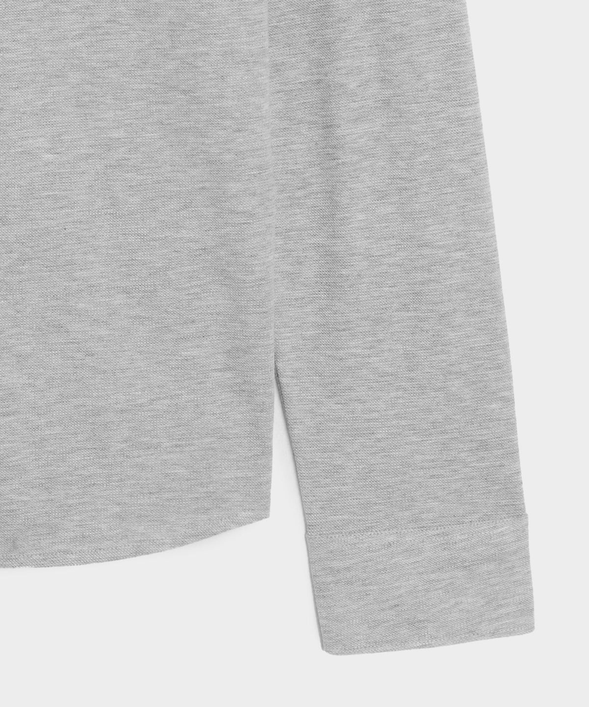 Todd Snyder Cotton-Cashmere Pique Shirt - Light Grey Heather