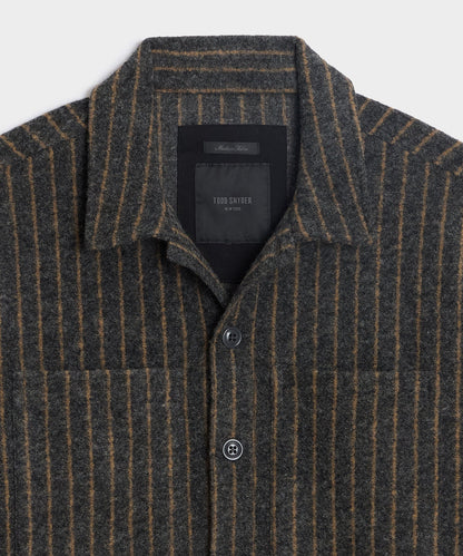 Todd Snyder Knit Utility Shirt - Grey