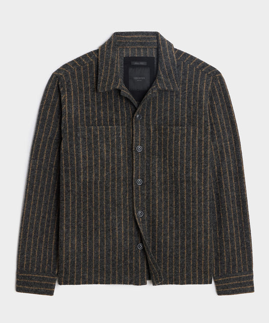 Todd Snyder Knit Utility Shirt - Grey