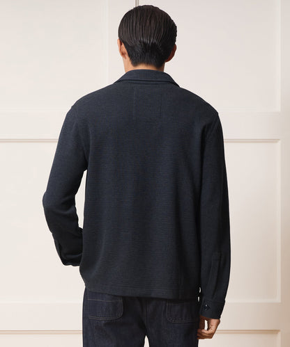 Todd Snyder Knit Utility Shirt - Navy