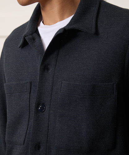 Todd Snyder Knit Utility Shirt - Navy