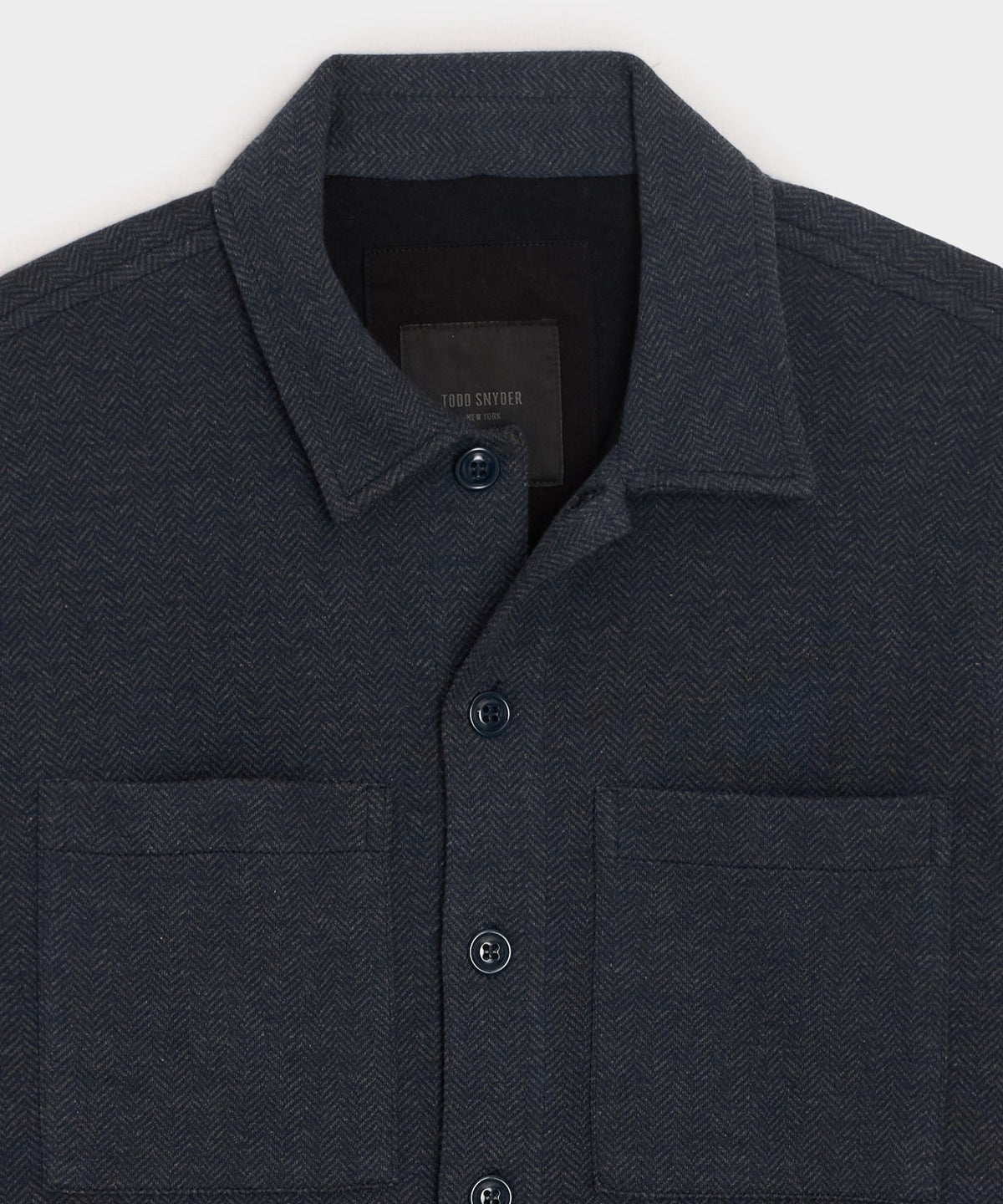 Todd Snyder Knit Utility Shirt - Navy