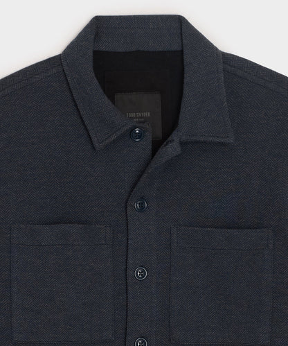 Todd Snyder Knit Utility Shirt - Navy