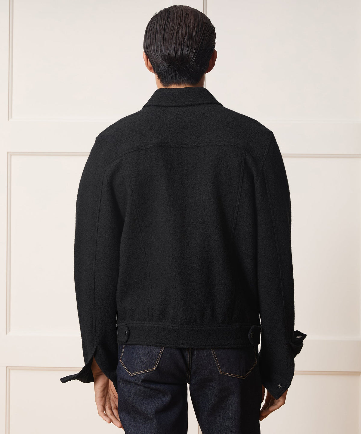 Todd Snyder Boiled Wool Dylan Jacket - Black