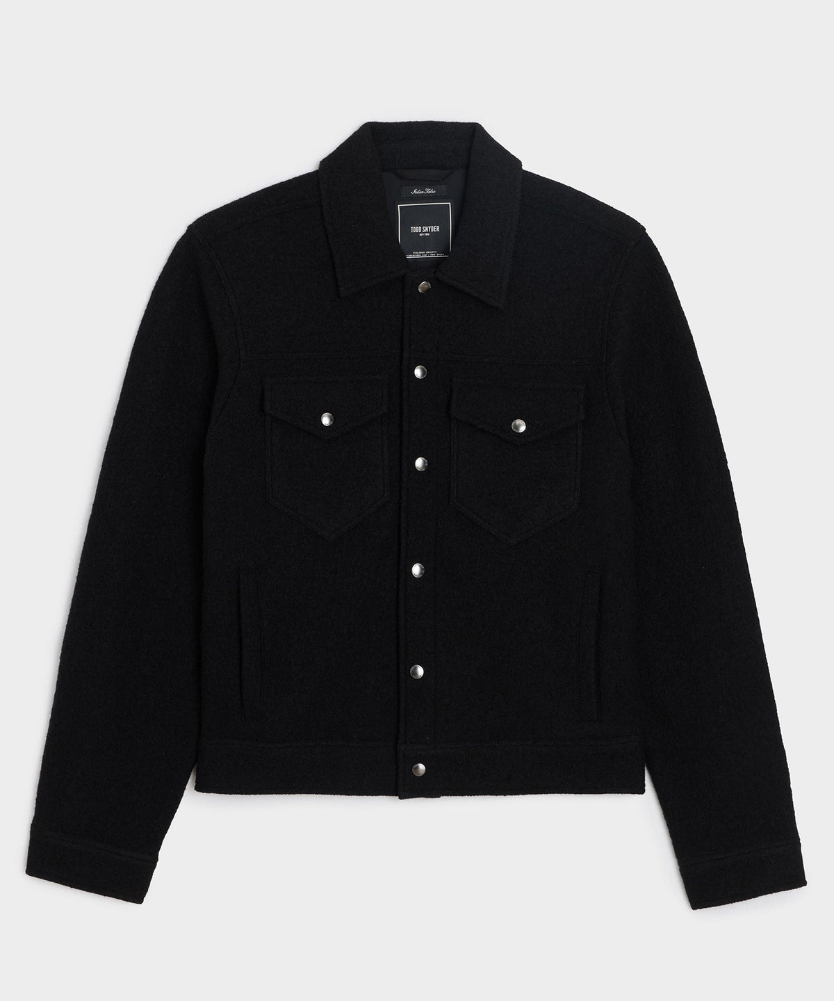 Todd Snyder Boiled Wool Dylan Jacket - Black