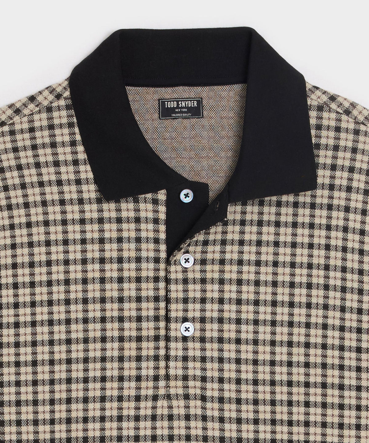 Todd Snyder Kensington Polo - Chalk Mark