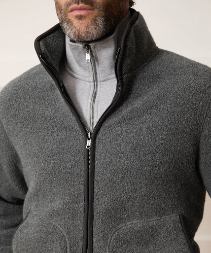 Todd Snyder Italian Upstate Sherpa Jacket - Charcoal Heather