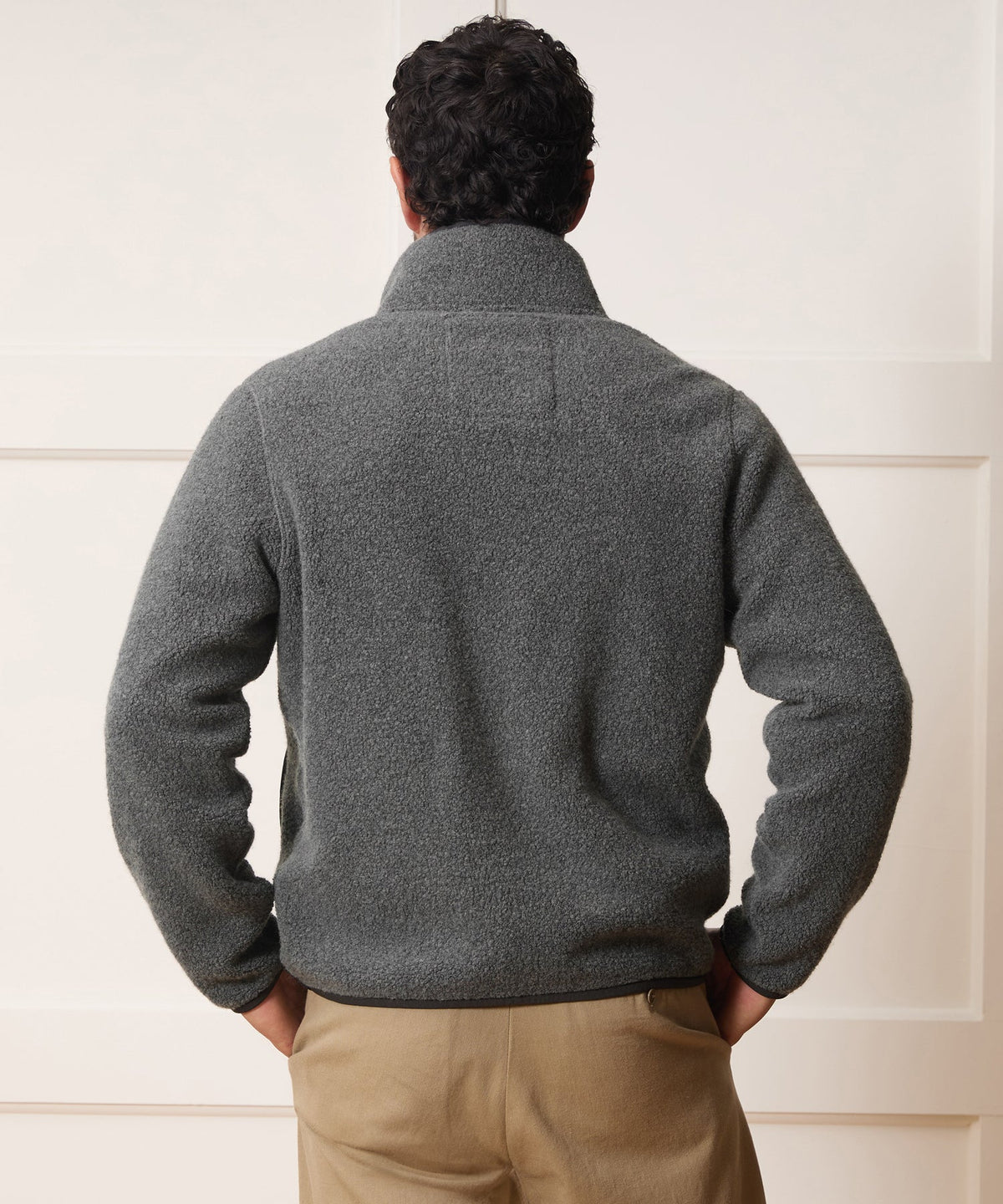 Todd Snyder Italian Upstate Sherpa Jacket - Charcoal Heather
