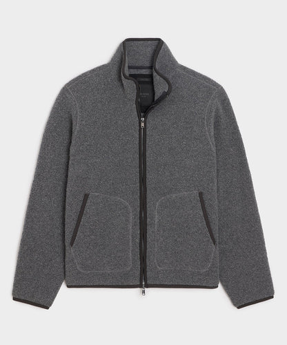 Todd Snyder Italian Upstate Sherpa Jacket - Charcoal Heather