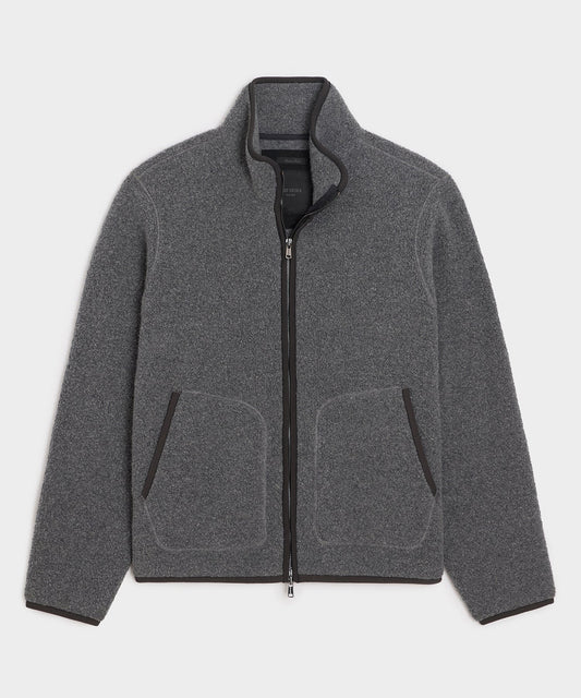 Todd Snyder Italian Upstate Sherpa Jacket - Charcoal Heather