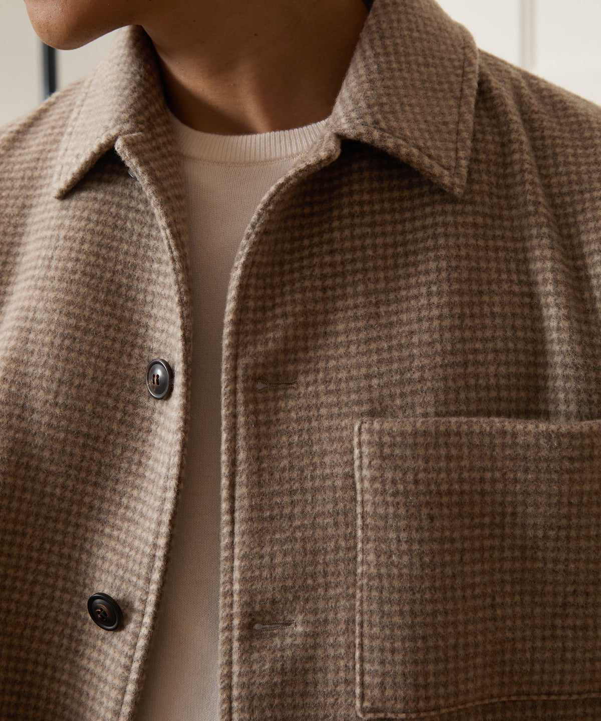 Todd Snyder Wool-Cashmere Chore Coat - Taupe
