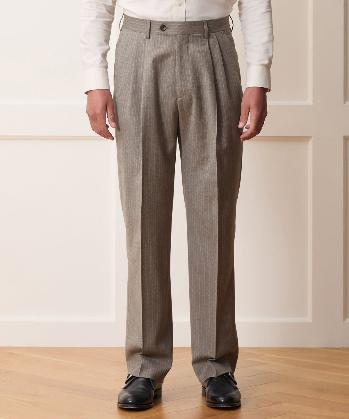 Todd Snyder Portuguese Flannel Wythe Trouser - Pearl Grey