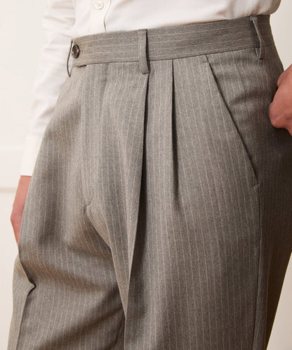 Todd Snyder Portuguese Flannel Wythe Trouser - Pearl Grey