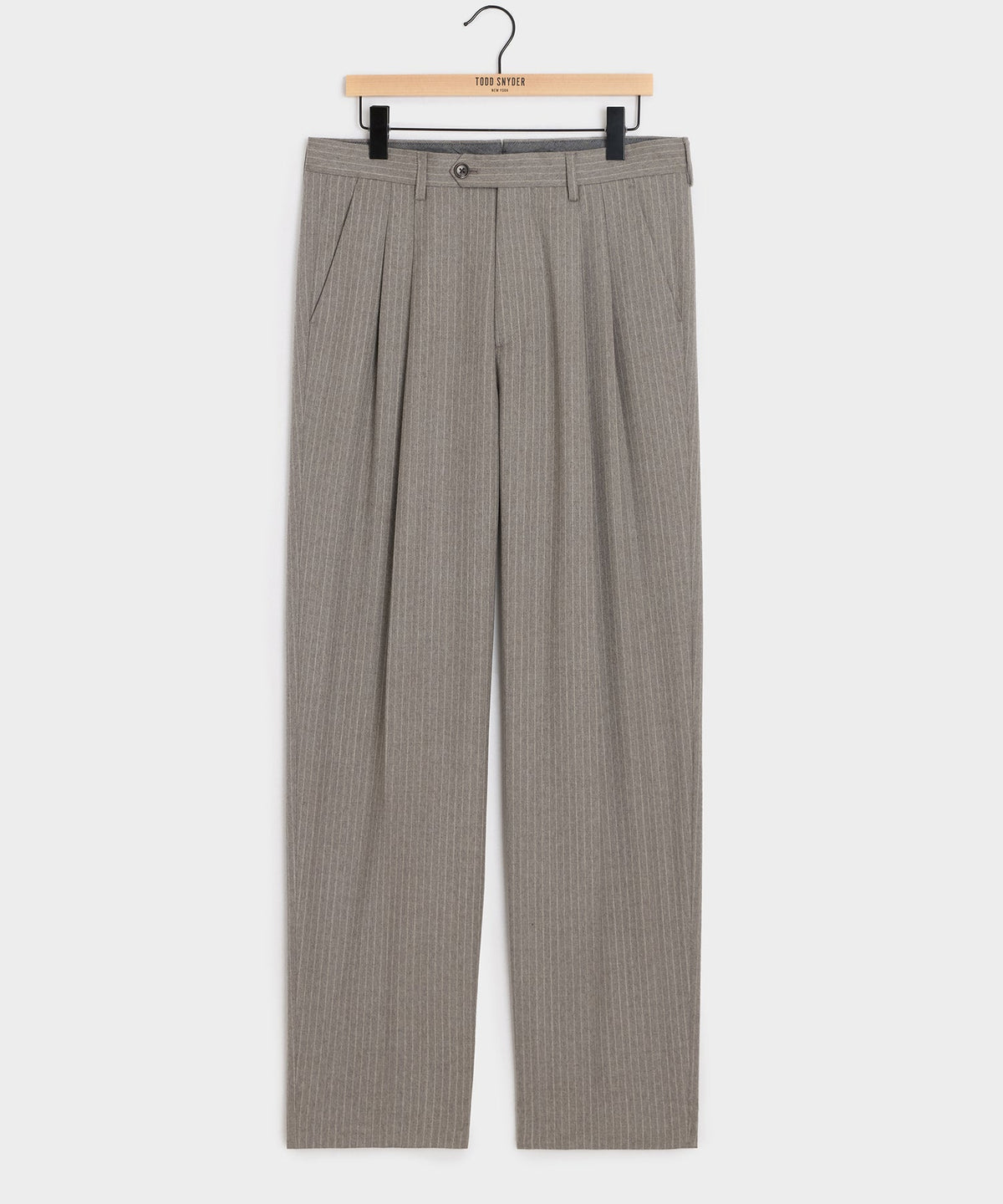 Todd Snyder Portuguese Flannel Wythe Trouser - Pearl Grey