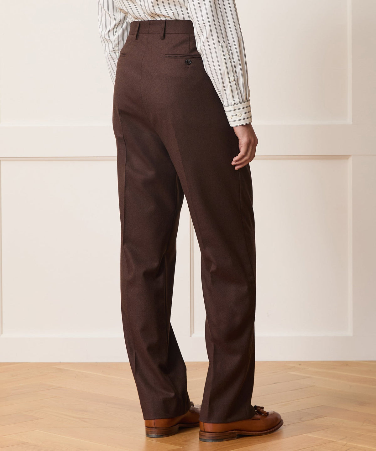 Todd Snyder Italian Flannel Wythe Trouser - Hazelnut