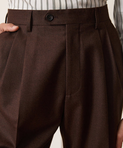 Todd Snyder Italian Flannel Wythe Trouser - Hazelnut