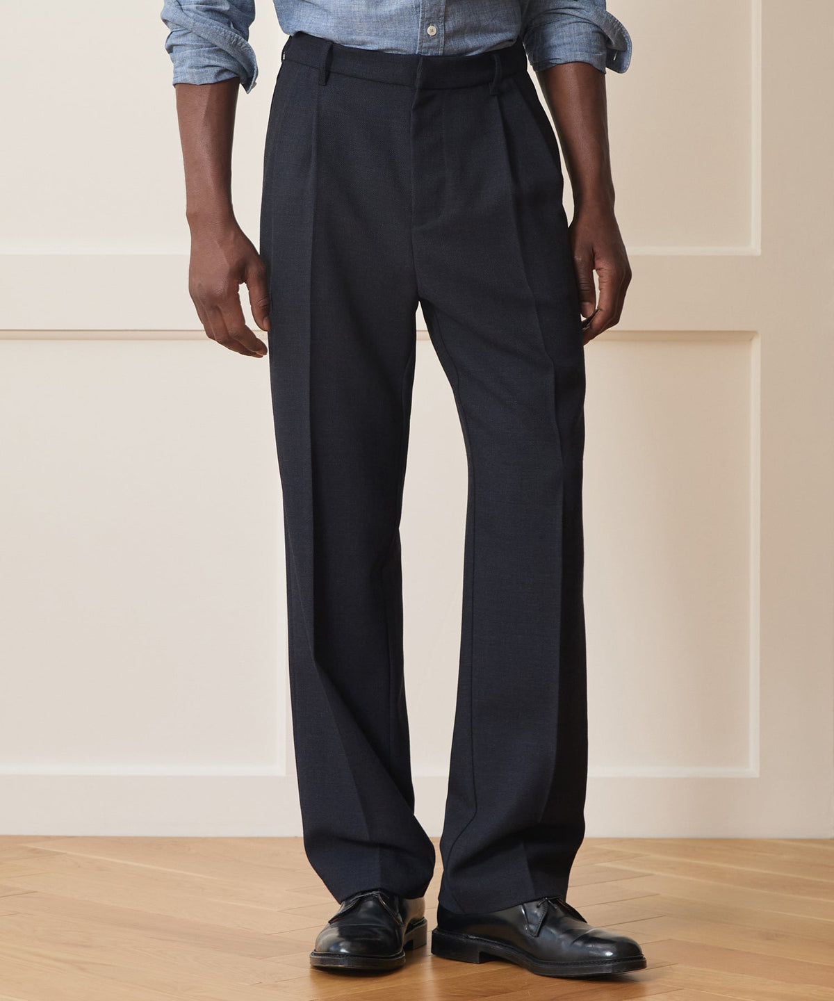 Todd Snyder Italian Lightweight Wool Officer Trouser - Library Ink