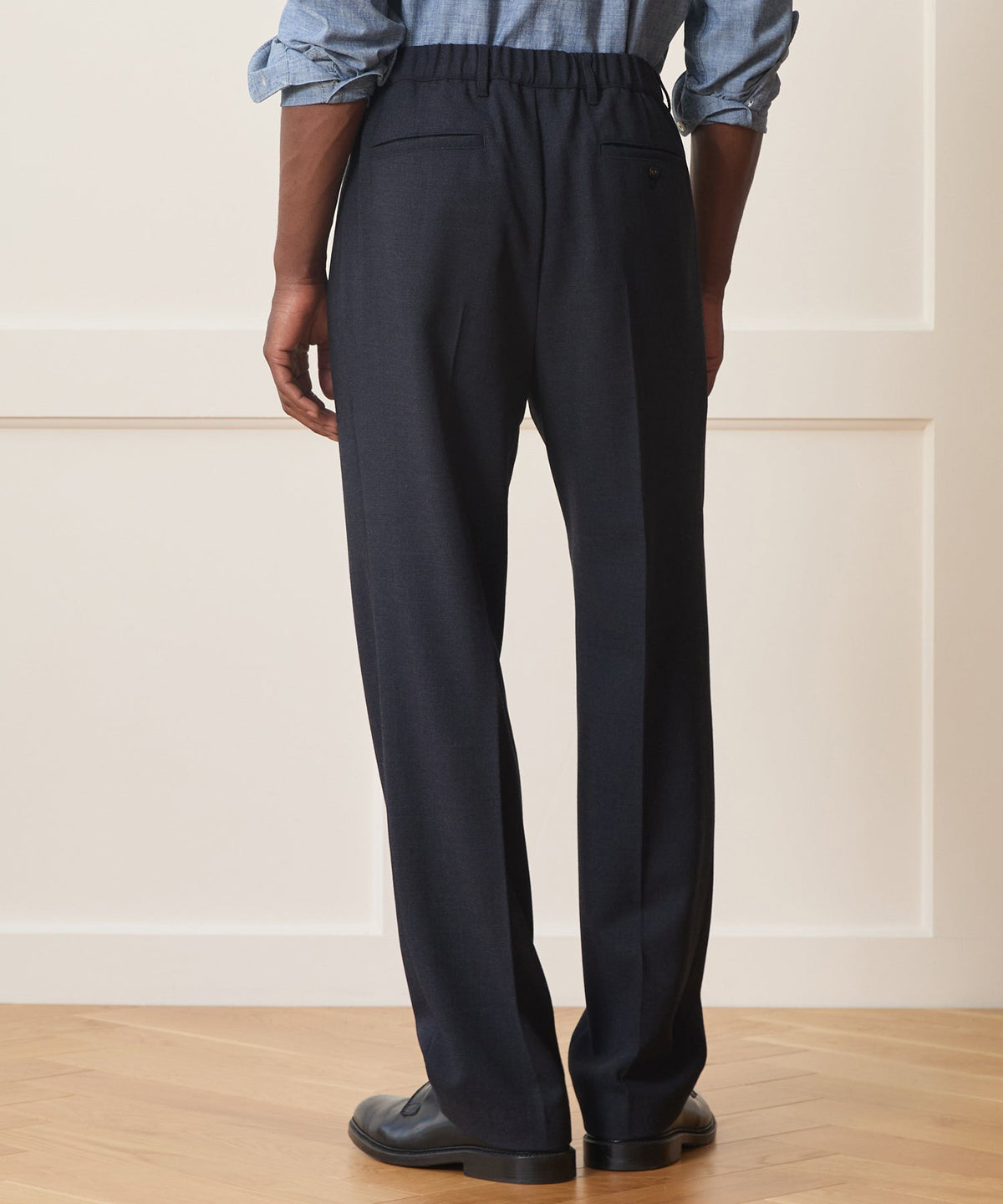 Todd Snyder Italian Lightweight Wool Officer Trouser - Library Ink