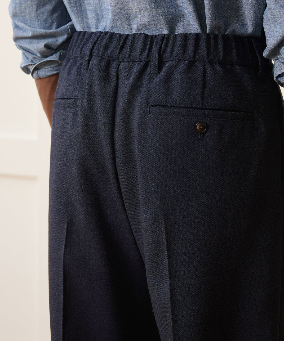 Todd Snyder Italian Lightweight Wool Officer Trouser - Library Ink