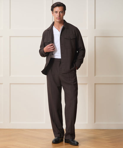 Todd Snyder Italian Lightweight Wool Officer Trouser - Moorland Bark