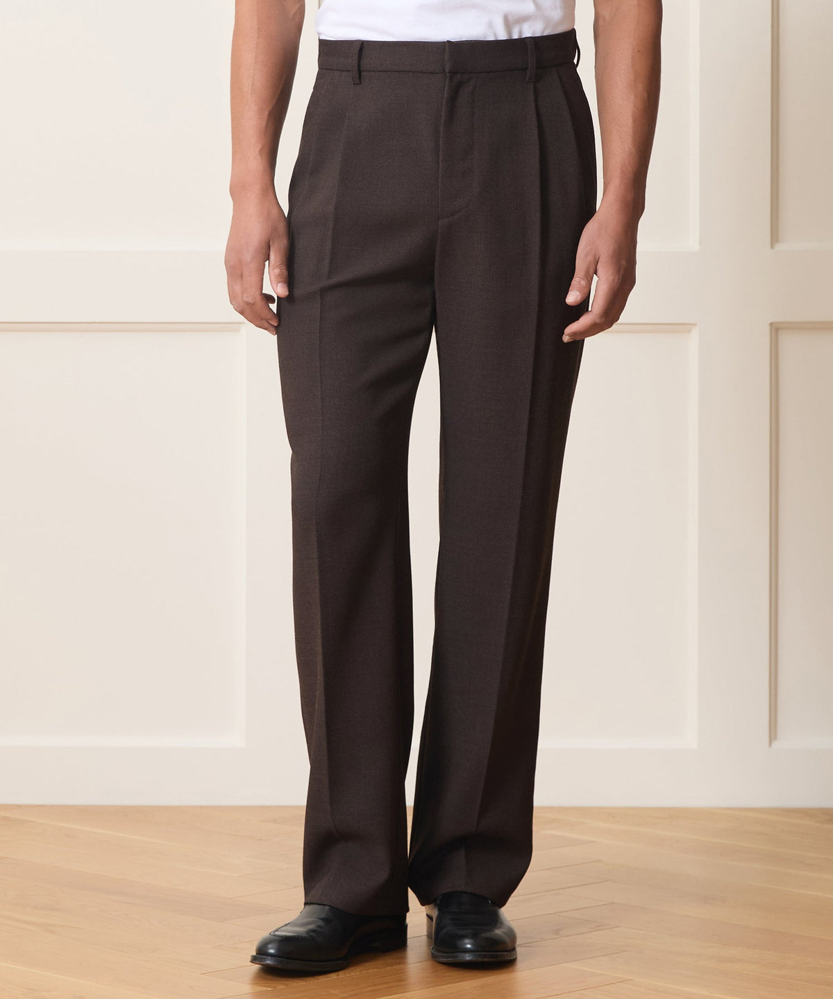 Todd Snyder Italian Lightweight Wool Officer Trouser - Moorland Bark