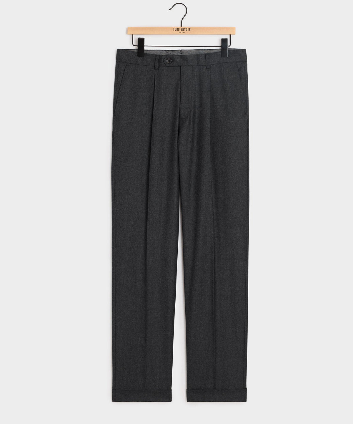 Todd Snyder Italian Flannel Madison Trouser - Charcoal