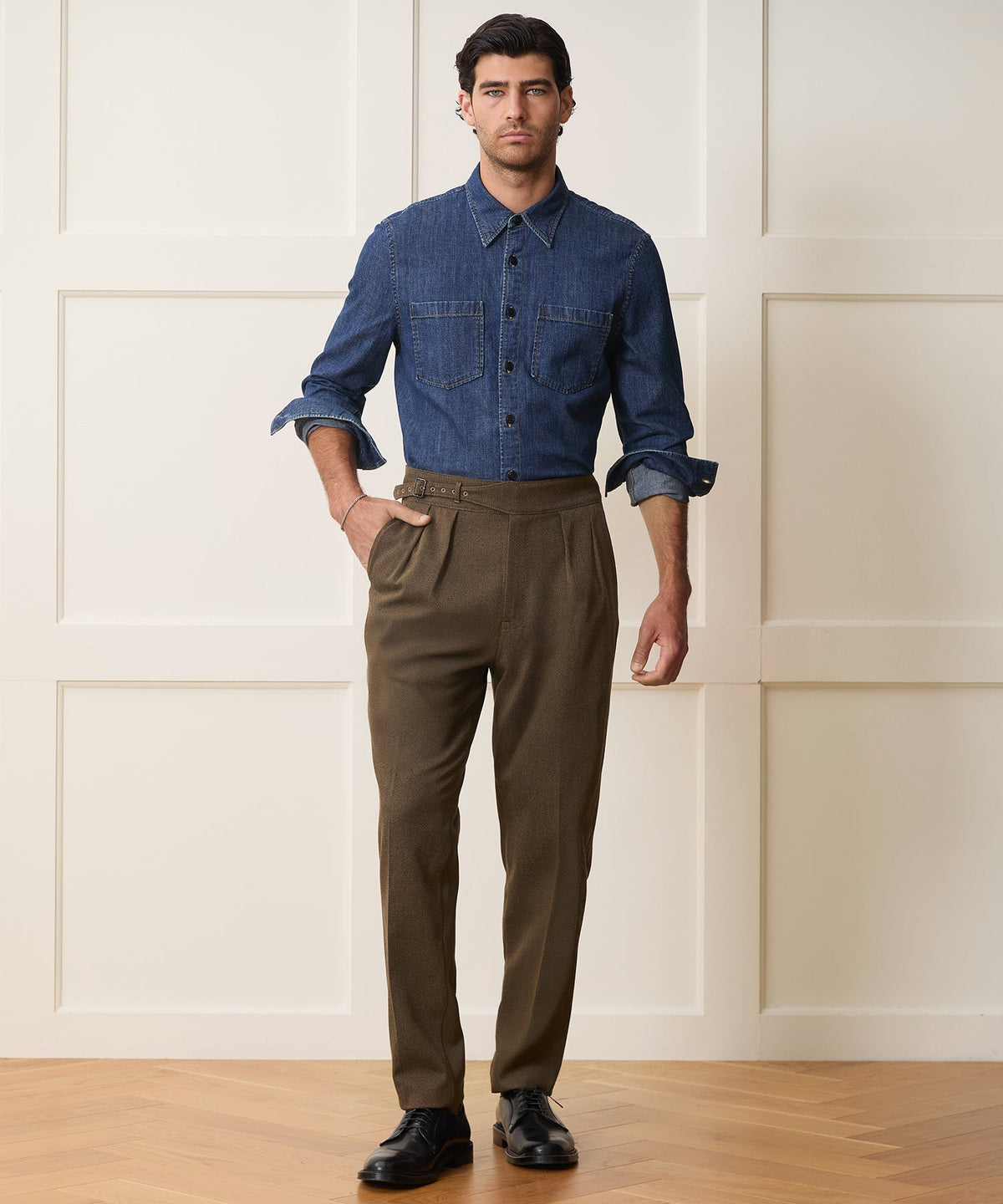 Todd Snyder Italian Cavalry Twill Gurkha Trouser - Brown