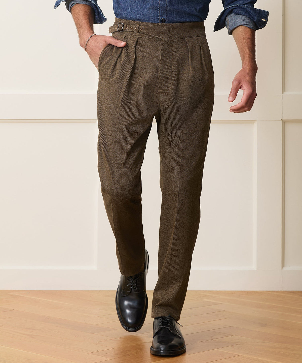 Todd Snyder Italian Cavalry Twill Gurkha Trouser - Brown