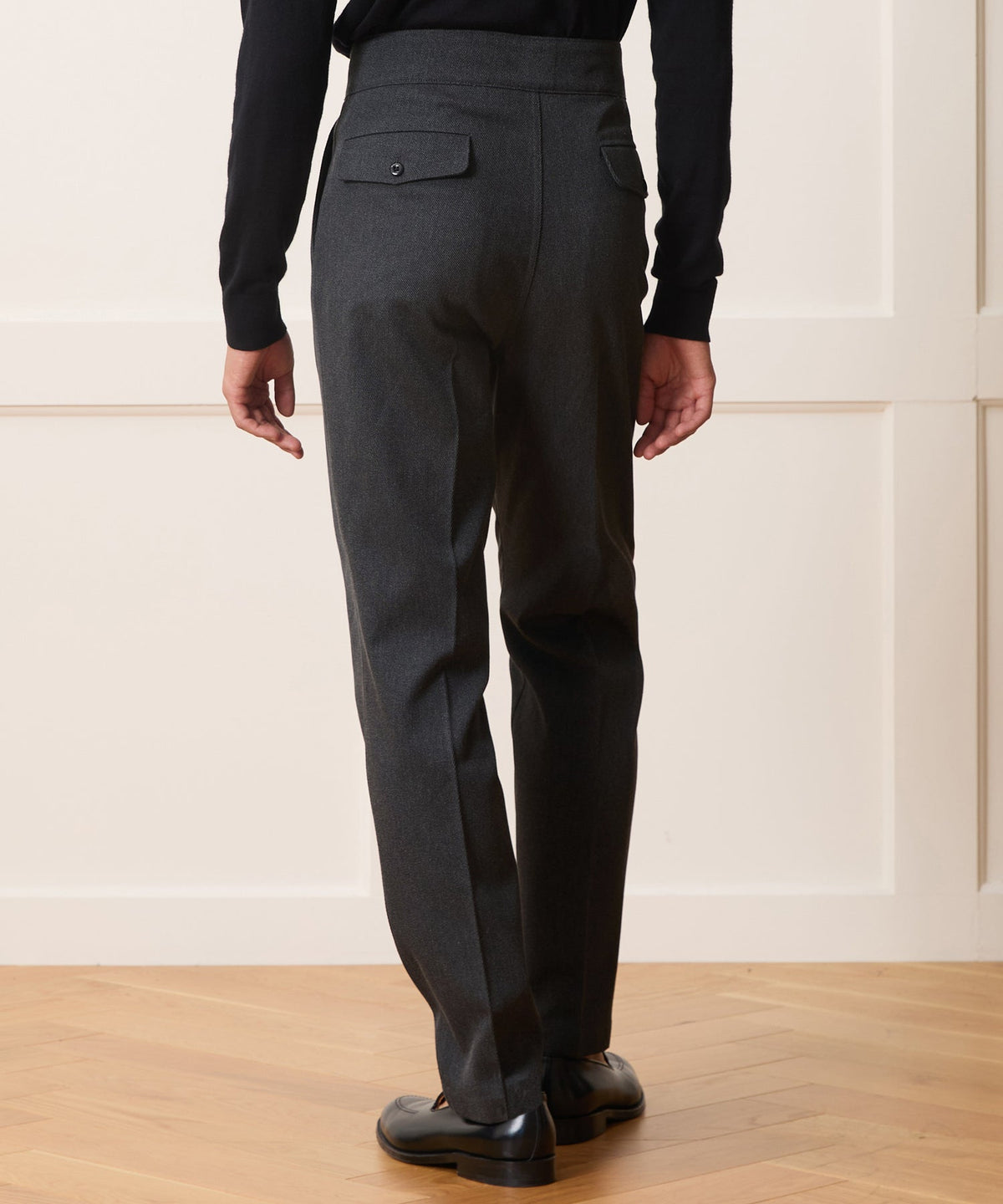 Todd Snyder Italian Cavalry Twill Gurkha Trouser - Charcoal
