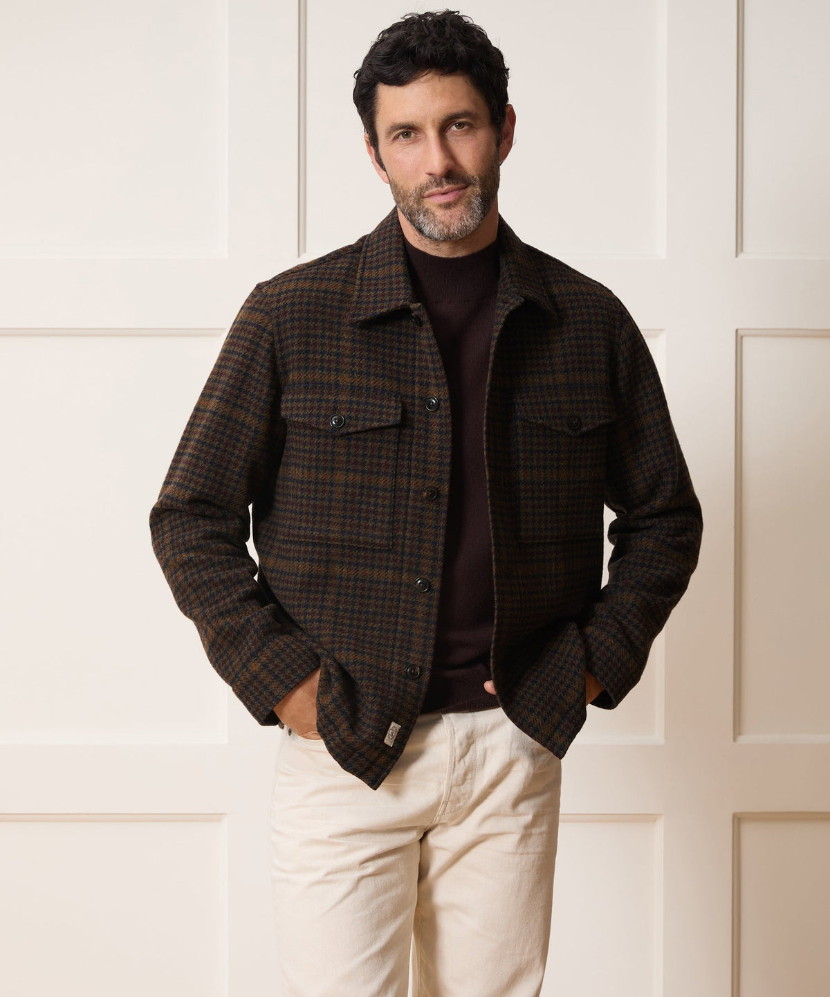 Todd Snyder Italian Wool Lowland Shirt Jacket - Dark Olive