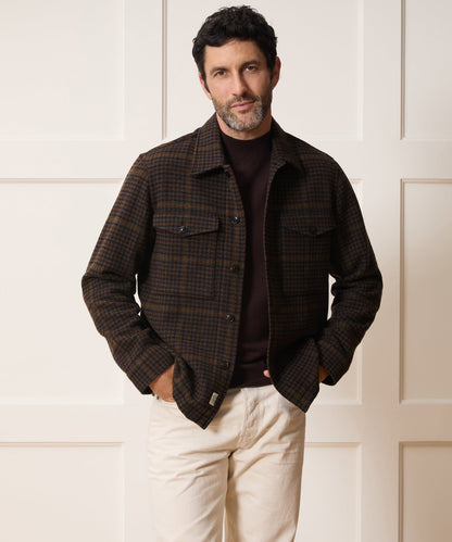 Todd Snyder Italian Wool Lowland Shirt Jacket - Dark Olive